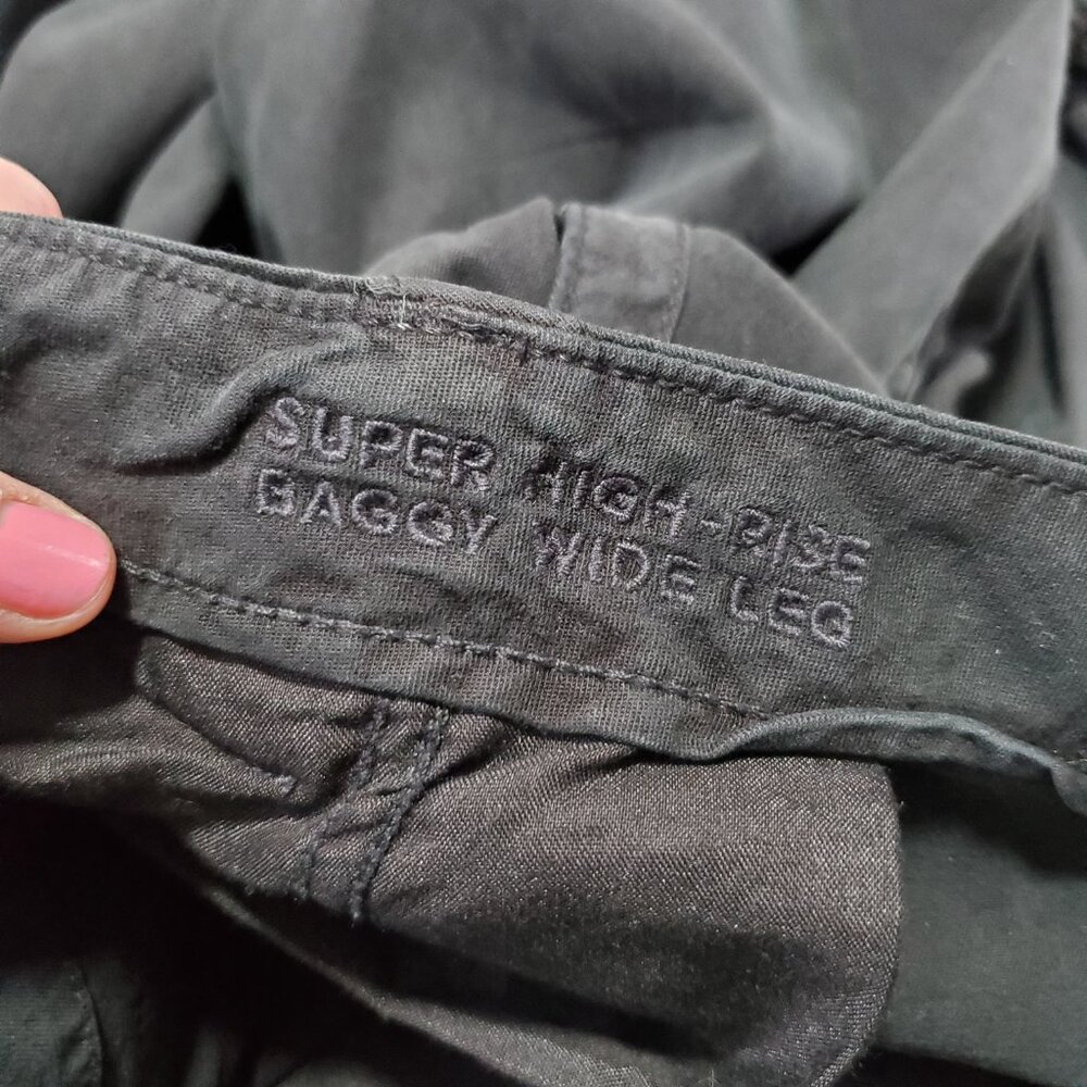 AMERICAN EAGLE NWOT Super High-Rise Baggy Wide Leg Pant Cargo Women's 16 x 31.5" - Picture 11 of 16